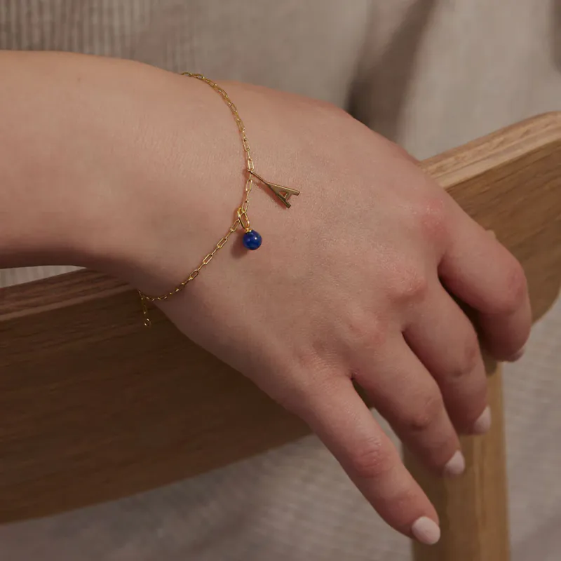 Square Link Bracelet (Gold Plated) 