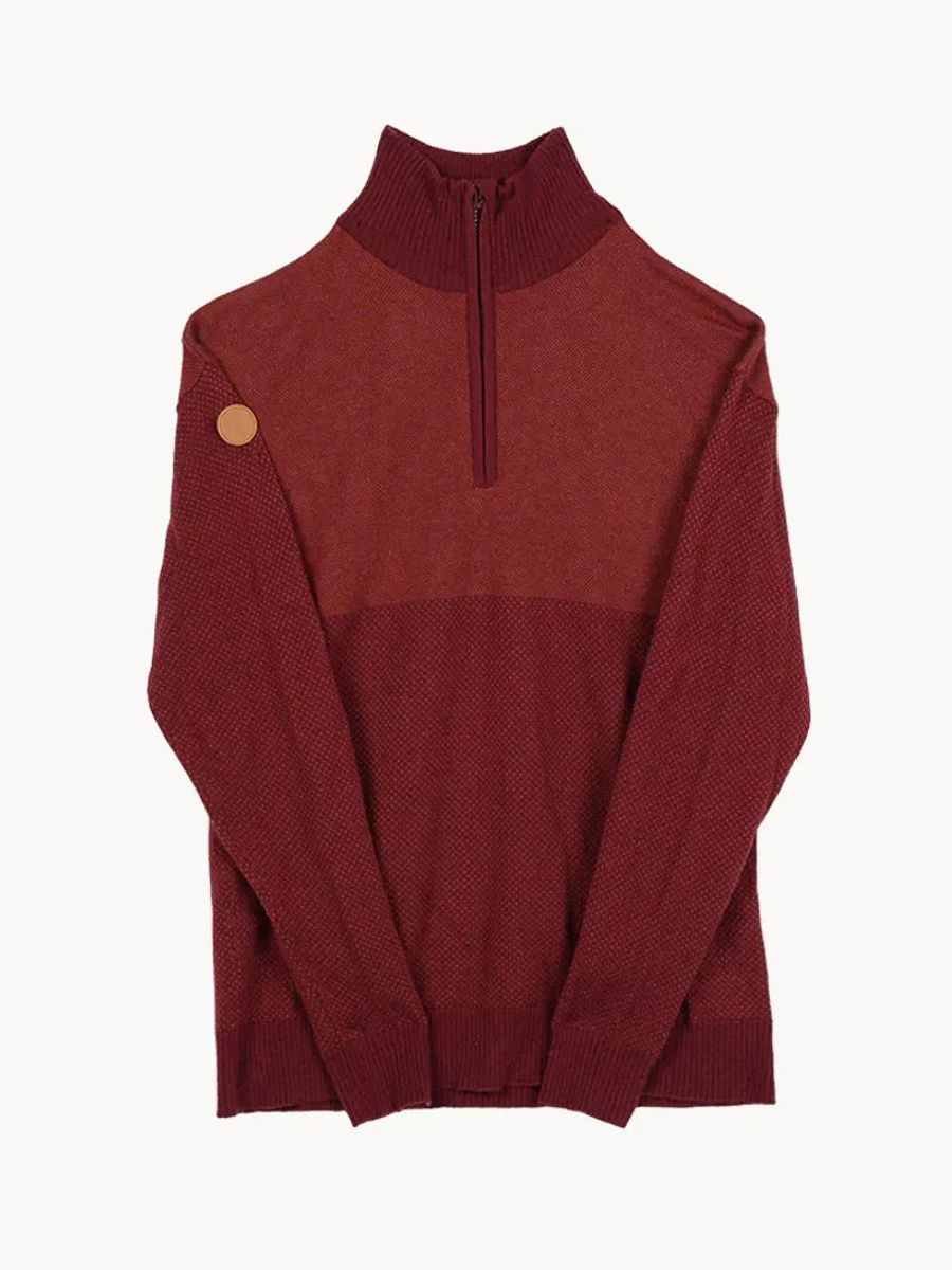 Robin Stitch Half Zip